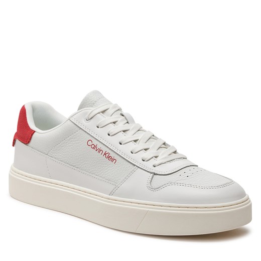 Trampki męskie białe Calvin Klein wiązane sportowe