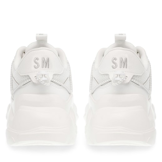 Białe buty sportowe damskie Steve Madden sneakersy sznurowane na wiosnę 