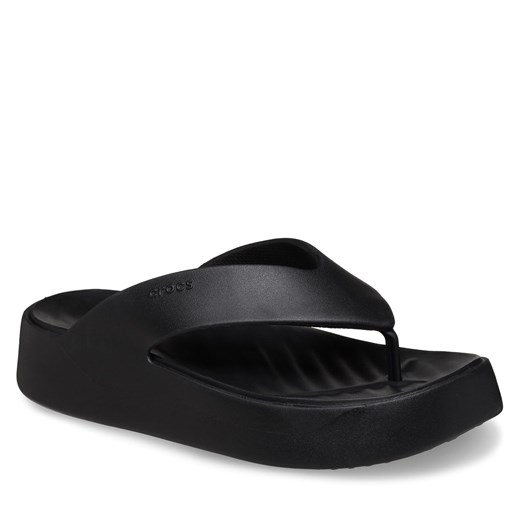 Klapki damskie Crocs na lato z gumy casual na płaskiej podeszwie bez zapięcia 