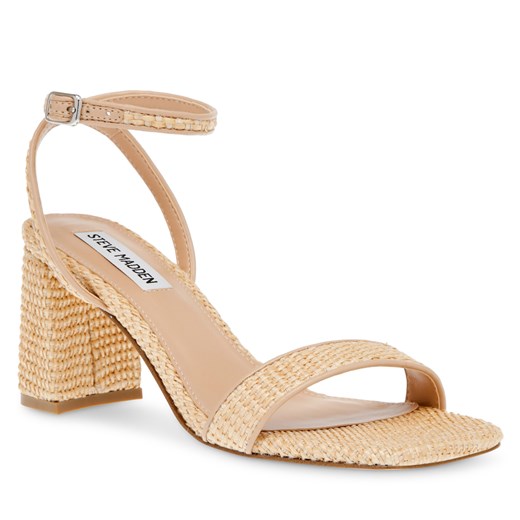 Sandały damskie Steve Madden eleganckie z klamrą na obcasie 