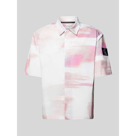 Koszula casualowa o kroju relaxed fit z efektem batiku model ‘DIFFUSED’ ze sklepu Peek&Cloppenburg  w kategorii Koszule męskie - zdjęcie 170512085
