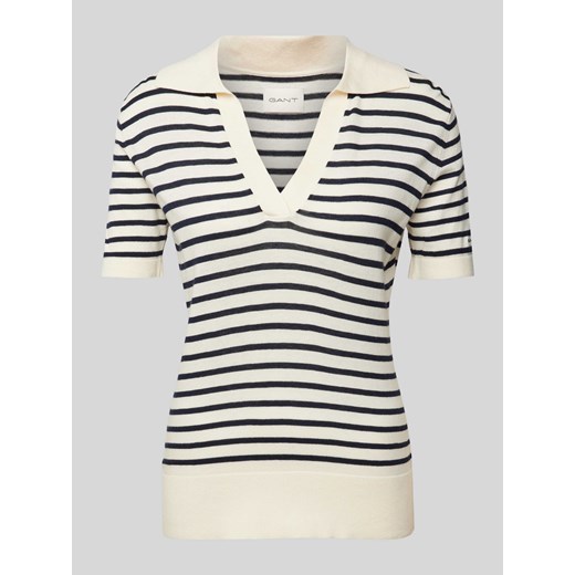 Koszulka polo o kroju slim fit z wyhaftowanym logo ze sklepu Peek&Cloppenburg  w kategorii Bluzki damskie - zdjęcie 170512237