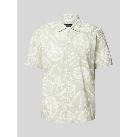 Koszula casualowa z kwiatowym wzorem i kołnierzykiem typu kent ze sklepu Peek&Cloppenburg  w kategorii Koszule męskie - zdjęcie 170512257