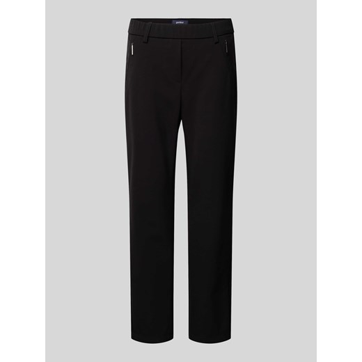Spodnie o kroju regular fit z elastycznym pasem model ‘Zene’ ze sklepu Peek&Cloppenburg  w kategorii Spodnie damskie - zdjęcie 170512479