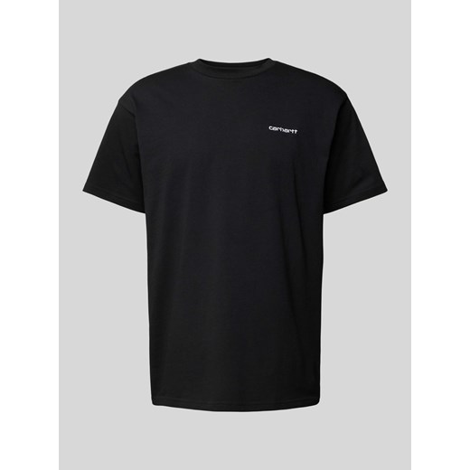 T-shirt z wyhaftowanym logo model ‘SCRIPT’ ze sklepu Peek&Cloppenburg  w kategorii T-shirty męskie - zdjęcie 170512557