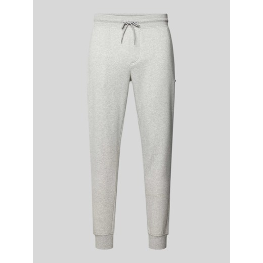 Spodnie dresowe o kroju slim fit z efektem melanżowym ze sklepu Peek&Cloppenburg  w kategorii Spodnie męskie - zdjęcie 170512618