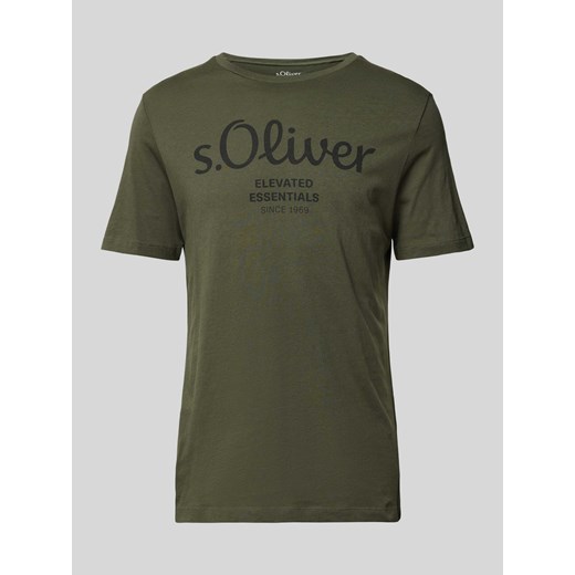 T-shirt z nadrukiem z logo ze sklepu Peek&Cloppenburg  w kategorii T-shirty męskie - zdjęcie 170512647