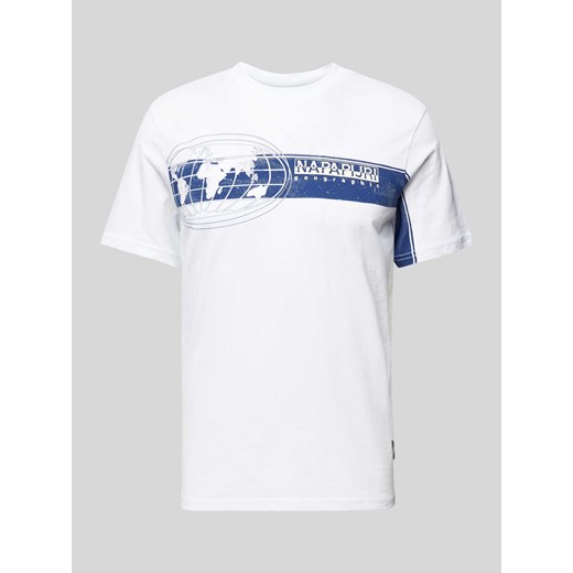 T-shirt z nadrukiem z logo i motywem model ‘MANTA’ Napapijri XXL Peek&Cloppenburg 
