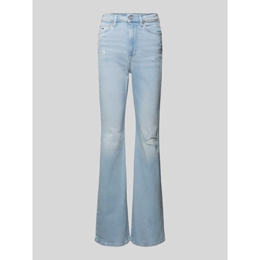 Jeansy o rozkloszowanym kroju z przetarciami model ‘SYLVIA’ Tommy Jeans 29/32 Peek&Cloppenburg 
