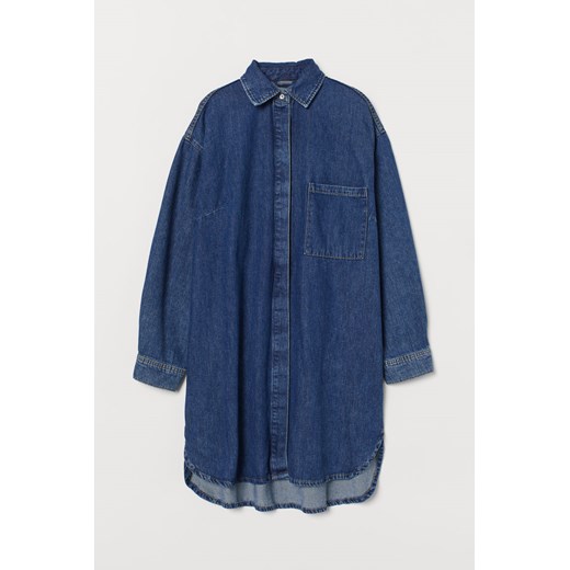 H & M - Sukienka dżinsowa oversize - Niebieski H & M M H&M