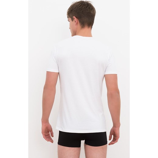 Biała koszulka męska na krótki rękaw w serek Ikar, Kolor biały, Rozmiar M, Italian Fashion ze sklepu Primodo w kategorii T-shirty męskie - zdjęcie 170514098