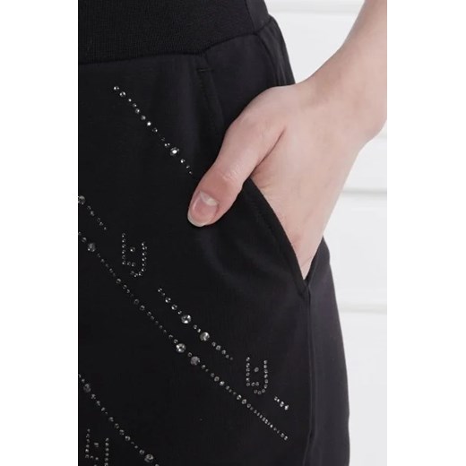 Liu Jo spodnie damskie czarne z elastanu 