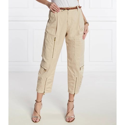 Pinko Spodnie cargo | Regular Fit | stretch ze sklepu Gomez Fashion Store w kategorii Spodnie damskie - zdjęcie 170515686