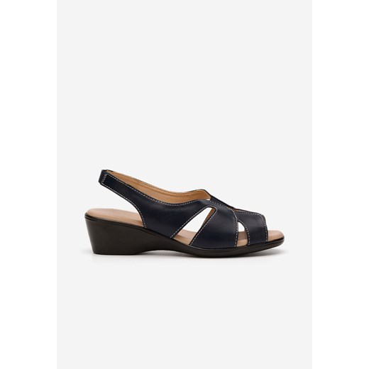 Granatowe sandały damskie Laurella Zapatos 36 okazyjna cena Zapatos