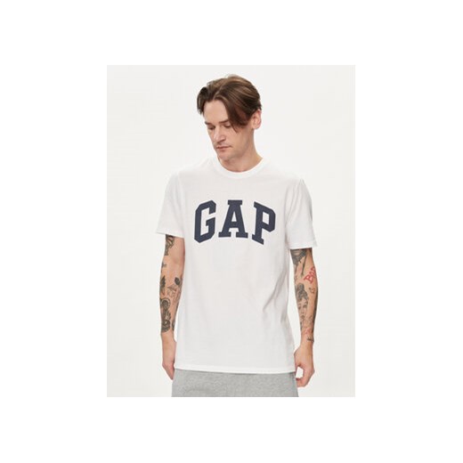 Gap T-Shirt 856659-03 Biały Regular Fit ze sklepu MODIVO w kategorii T-shirty męskie - zdjęcie 170518748