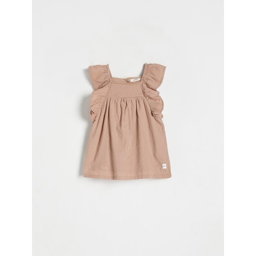 Reserved - Sukienka z haftem - kremowy ze sklepu Reserved w kategorii Sukienki niemowlęce - zdjęcie 170521875