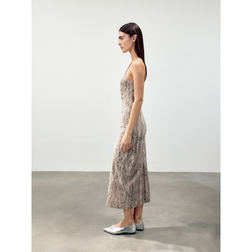 Reserved - Sukienka tie dye - beżowy Reserved M Reserved