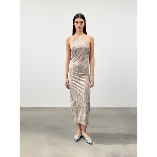 Reserved - Sukienka tie dye - beżowy Reserved S Reserved