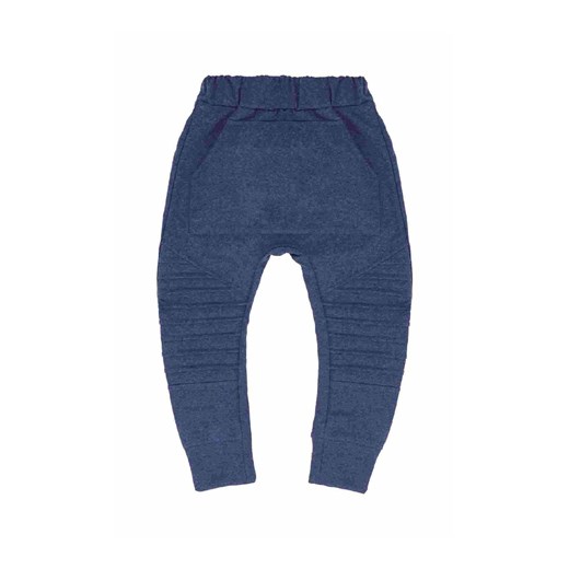 Spodnie dresowe chłopięce niebieskie z ozdobnymi przeszyciami Tup Tup ze sklepu 5.10.15 w kategorii Spodnie chłopięce - zdjęcie 170524108