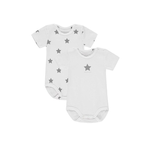Body niemowlęce 2-pak krótki rękaw, białe z gwiazdkami, Bellybutton ze sklepu 5.10.15 w kategorii Body niemowlęce - zdjęcie 170524157