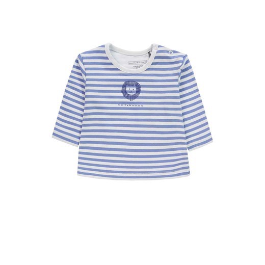 Bluzka chłopięca z długim rękawem, bawełna organiczna, niebieska, paski, Bellybutton ze sklepu 5.10.15 w kategorii Kaftaniki i bluzki - zdjęcie 170524165