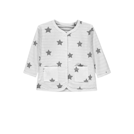Bluzka dwustronna rozpinana niemowlęca, szaro-biała, Bellybutton ze sklepu 5.10.15 w kategorii Kaftaniki i bluzki - zdjęcie 170524249