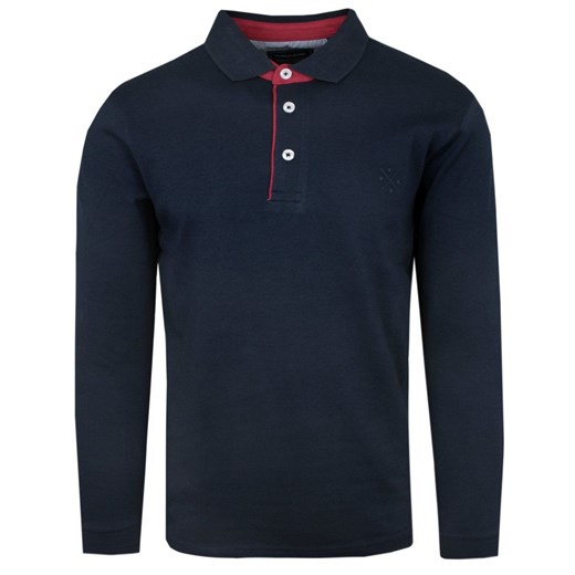 Koszulka Polo z Długim Rękawem - Pako Jeans - Granatowa TSPJNSlongGOTIgr ze sklepu JegoSzafa.pl w kategorii T-shirty męskie - zdjęcie 170524256