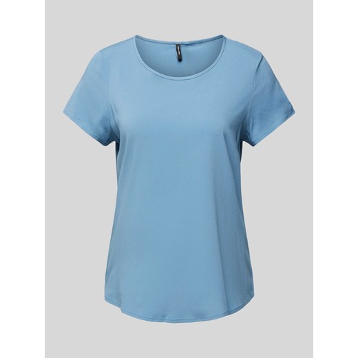 T-shirt z zaokrąglonym dołem model ‘BELLA’ Vero Moda L Peek&Cloppenburg 