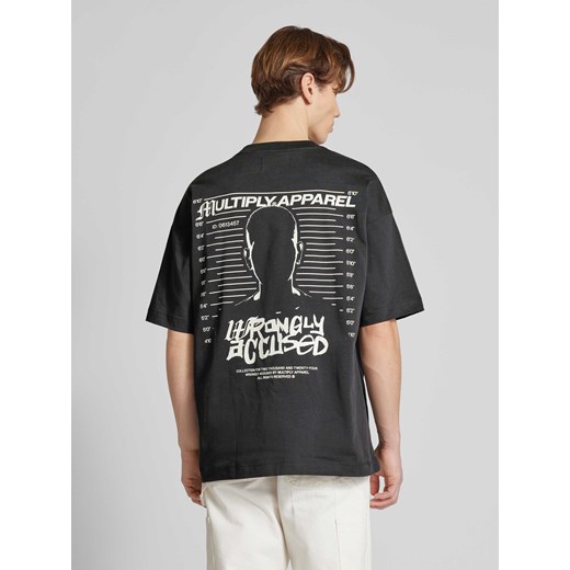 T-shirt typu oversized z nadrukiem z logo Multiply Apparel M Peek&Cloppenburg 