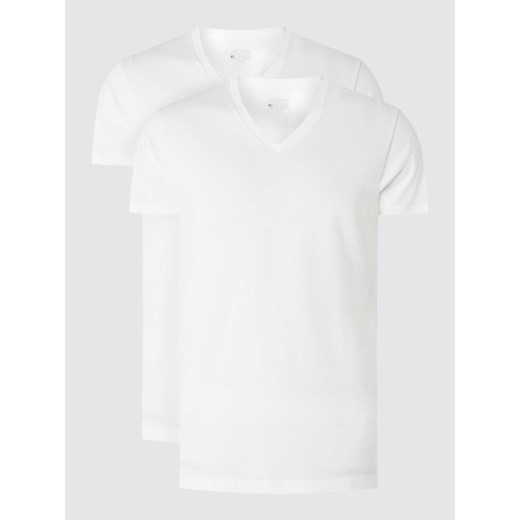 T-shirt z bawełny w zestawie 2 szt. ze sklepu Peek&Cloppenburg  w kategorii Podkoszulki męskie - zdjęcie 170525128