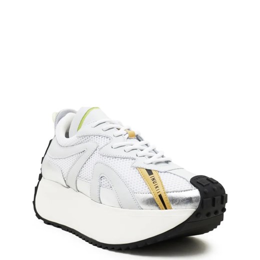 Buty sportowe damskie białe Inuikii sneakersy na platformie z gumy