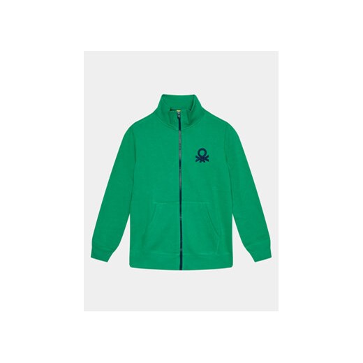 United Colors Of Benetton Bluza 3J68C501B Zielony Regular Fit ze sklepu MODIVO w kategorii Bluzy chłopięce - zdjęcie 170525806
