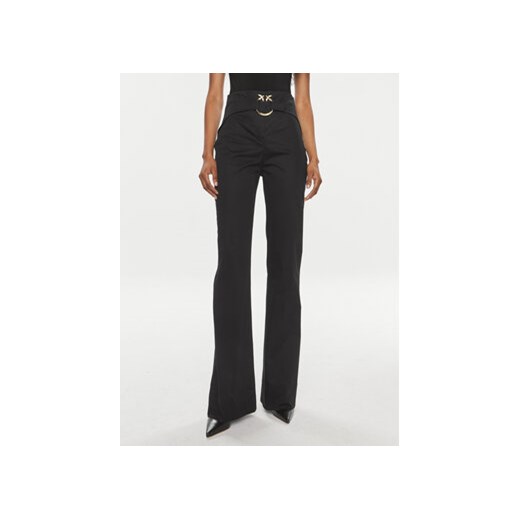 Pinko Spodnie materiałowe Phanton 102263 A1L2 Czarny Regular Fit ze sklepu MODIVO w kategorii Spodnie damskie - zdjęcie 170525956