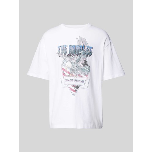 T-shirt z nadrukiem z logo ze sklepu Peek&Cloppenburg  w kategorii T-shirty męskie - zdjęcie 170529709