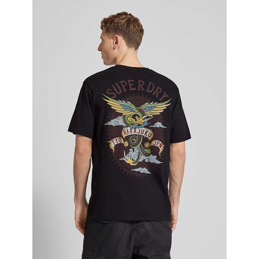 T-shirt z nadrukiem z logo model ‘TATTOO’ Superdry M Peek&Cloppenburg 