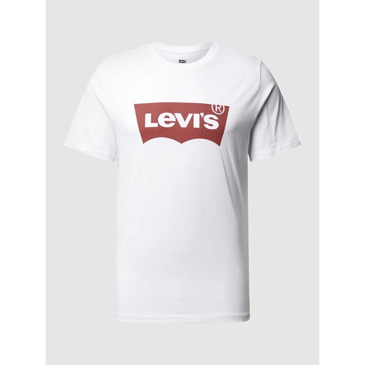 T-shirt z bawełny z nadrukiem z logo ze sklepu Peek&Cloppenburg  w kategorii T-shirty męskie - zdjęcie 170530099