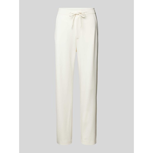 Spodnie materiałowe o kroju regular fit z elastycznym pasem ze sklepu Peek&Cloppenburg  w kategorii Spodnie damskie - zdjęcie 170530238