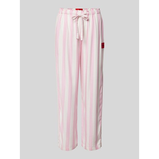 Spodnie od piżamy z wiskozy ze wzorem w paski ze sklepu Peek&Cloppenburg  w kategorii Piżamy damskie - zdjęcie 170530359