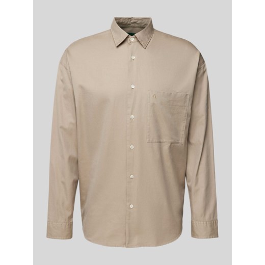 Koszula casualowa o kroju relaxed fit z nakładaną kieszenią na piersi ze sklepu Peek&Cloppenburg  w kategorii Koszule męskie - zdjęcie 170530375