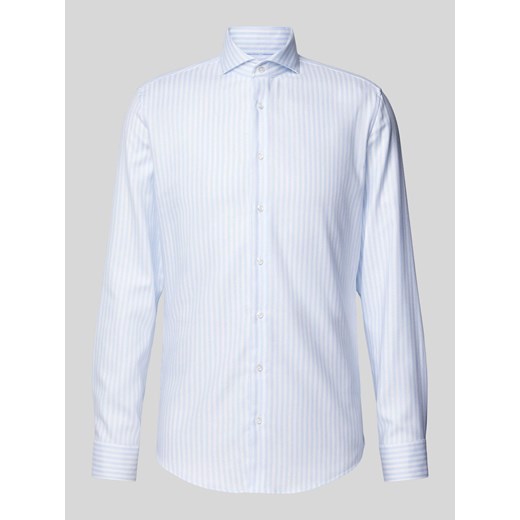 Koszula biznesowa o kroju slim fit z kołnierzykiem typu cutaway ze sklepu Peek&Cloppenburg  w kategorii Koszule męskie - zdjęcie 170530409