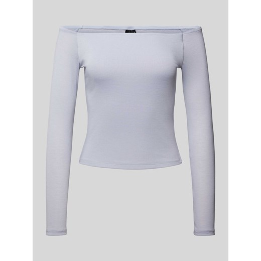 Bluzka z długim rękawem i odkrytymi ramionami model ‘Tight’ Gina Tricot XS Peek&Cloppenburg 