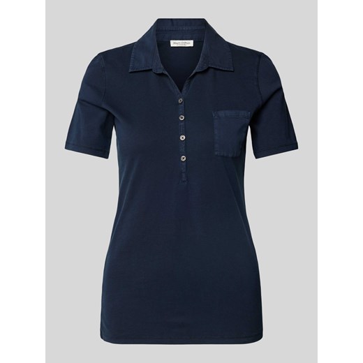 Koszulka polo z kieszenią na piersi ze sklepu Peek&Cloppenburg  w kategorii Bluzki damskie - zdjęcie 170530615