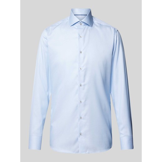Koszula biznesowa o kroju slim fit z kołnierzykiem typu cutaway ze sklepu Peek&Cloppenburg  w kategorii Koszule męskie - zdjęcie 170530658