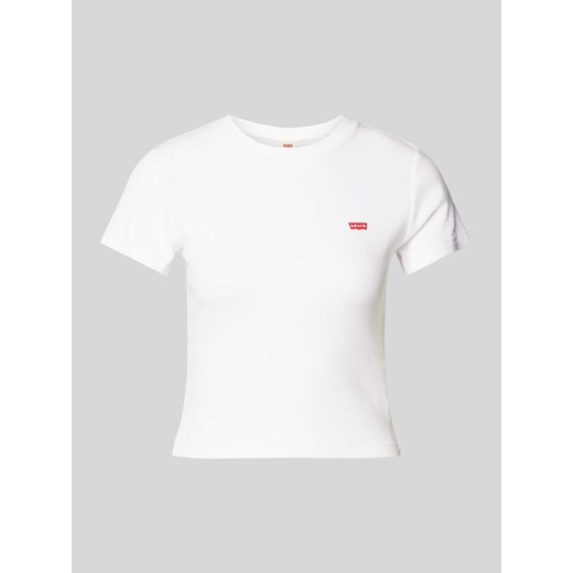 T-shirt z nadrukiem z logo model ‘ESSENTIAL SPORTY’ ze sklepu Peek&Cloppenburg  w kategorii Bluzki damskie - zdjęcie 170530726