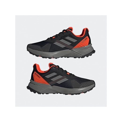 adidas Buty &quot;Terrex Soulstride&quot; w kolorze czarno-czerwonym do biegania 42 Limango Polska wyprzedaż