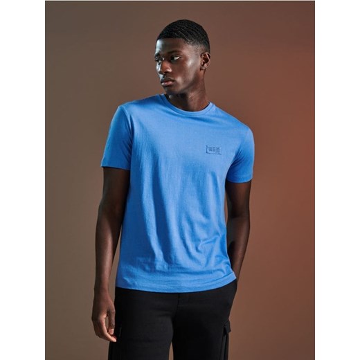 Sinsay - Koszulka - niebieski ze sklepu Sinsay w kategorii T-shirty męskie - zdjęcie 170531686