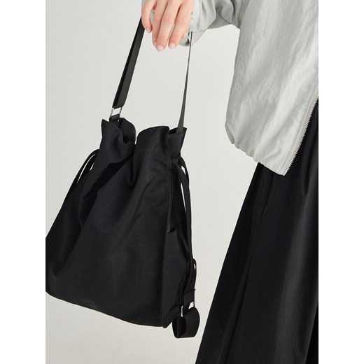Reserved - Plecak typu worek - czarny ze sklepu Reserved w kategorii Torebki damskie - zdjęcie 170531975