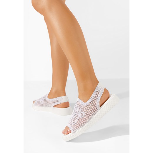 Białe sandały damskie Jenny ze sklepu Zapatos w kategorii Sandały damskie - zdjęcie 170534698