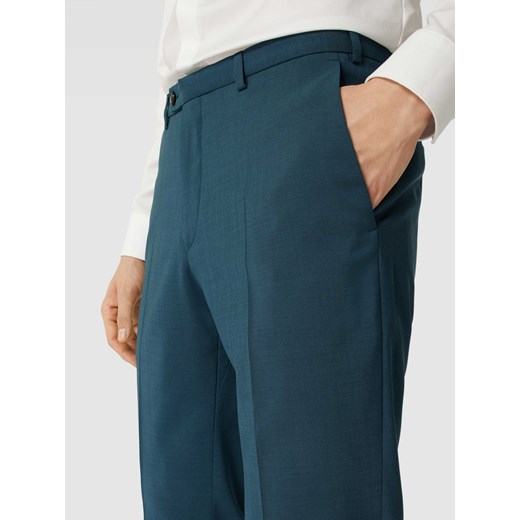 Spodnie do garnituru o kroju modern fit z zakładkami w pasie model ‘Franco’ Digel 48 wyprzedaż Peek&Cloppenburg 