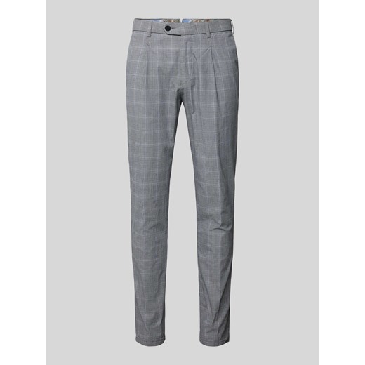 Spodnie ze wzorem w kratę glencheck modelu ‘LEO’ ze sklepu Peek&Cloppenburg  w kategorii Spodnie męskie - zdjęcie 170535309